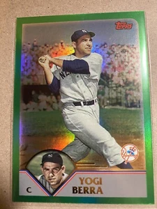 Yogi Berra 2023 Topps Archives Baseball Green Foil/99 New York Yankees #299 SP - Picture 1 of 2