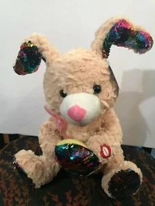 Neu mit Etikett Cottondale animierter Plüschhase bewegt & singt Bunny Hop - Bild 1 von 9