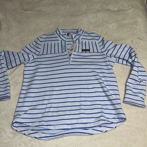 NEW WOMEN VINEYARD VINES GARMENT DYED RELAXED SHEP SHIRT SWEATER SIZE LARGE - Picture 1 of 7