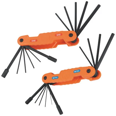 Klein Tools 70552 Pro Folding Hex Key Set, SAE and Metric, 21 Pieces - Image 1 of 4
