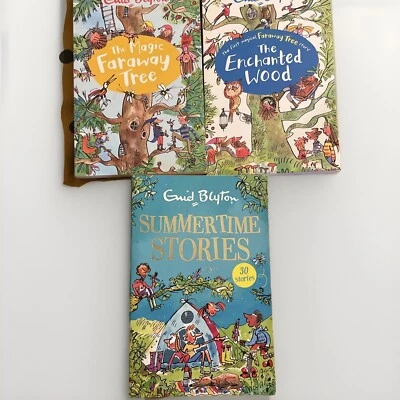 MAGIC FARAWAY TREE, ENCHANTED WOOD & SUMMERTIME STORIES - 3 Enid Blyton Books - Image 1 of 4
