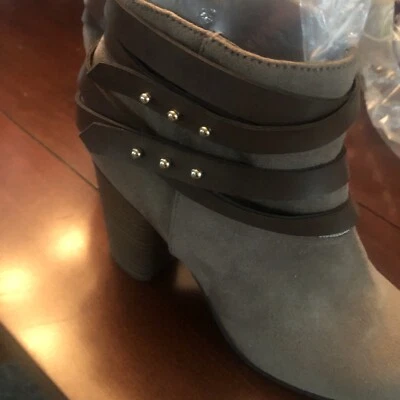 Material Niña Mujer Mini Botín Punta Redonda Tobillo Moda Botas Marrón 8.5 Foto 1 de 4