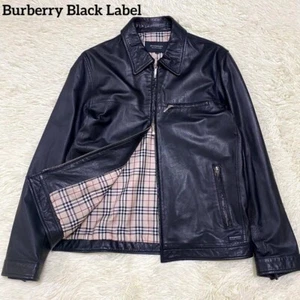 Giacca pelle uomo Burberry Black Label beige Nova Check taglia M DAL GIAPPONE - Foto 1 di 18