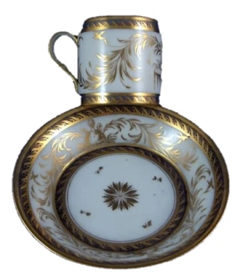 Tasse Et Soucoupe En Porcelaine Niderviller Scène De Canard Du 18E Siècle - Photo 1/4