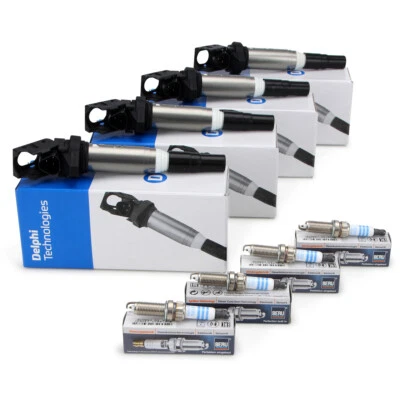 4x DELPHI Zündspule BERU Zündkerze für BMW F20/21 114-120i F30/31 316i 320i N13 - Bild 1 von 3