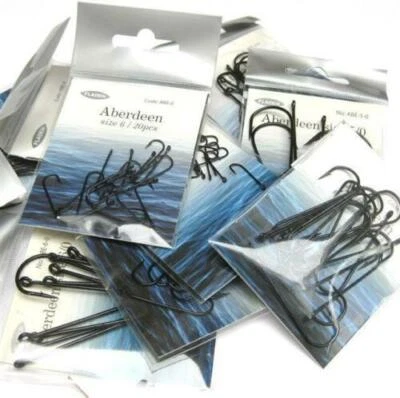 60 x GANCHO ABERDEEN NEGRO FLADEN TALLA 4 2 1/0 2/0 3/0 4/0 5/0 PESCA PLAYA Foto 1 de 2