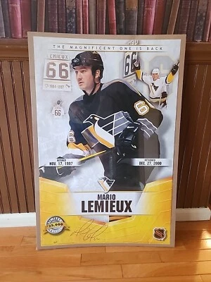 2000 Pittsburgh Penguins MARIO LEMIEUX Returns Poster Shrink Wrapped 24 x 36 NEW - Image 1 of 4