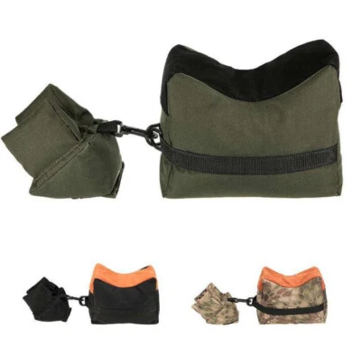 Tactical Shooting Gun Bench Rest Front Rear Sand Bag Combo Set Men Rifle Holder - Image 1 of 4