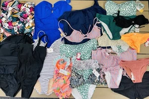 (Lot Of 85) Swimsuits Assorted Brands Xhilaration, Shade Shore, Kona Sol S-XXL - Picture 1 of 6