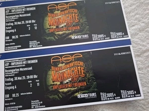 2 Tickets ASP Mannheim 30.05.2025 Dunkelromantische Mainächte - Bild 1 von 1