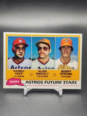 1981 Topps Vintage #82 Astros Future Stars Danny Heep/Alan Knicely/Bobby Sprowl - Image 1 of 4