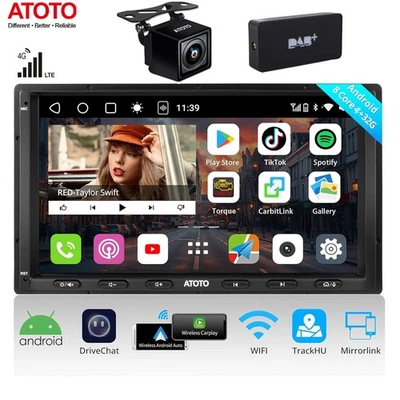 ATOTO S8 4G+32G DAB+ 2 Din Autoradio Android 7Zoll GPS Carplay Bluetooth ChatGPT - Bild 1 von 4