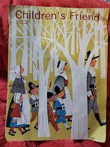 The Children's Friend November 196y Vintage Magazine Water Damage Thanksgiving  - Picture 1 of 16