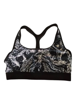 Champion Sports Bra Womens Sz XL Unpadded Wireless , Black & White  - Image 1 of 4