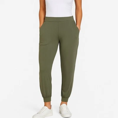 Pantalones de chándal Lisa Rinna Collection verde oliva para mujer XSP informales bolsillos yoga Foto 1 de 4