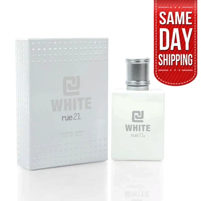 NP Rue21 CJ Hombres Blanco Eau De Cologne Spray 1.7 fl. oz, 50 ml PROBADOR Pintura astillada Foto 1 de 3