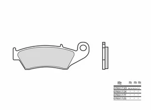 PASTILLAS FRENO BREMBO 07KA17SD DELANTERAS SUZUKI RM 125 - Imagen 1 de 1