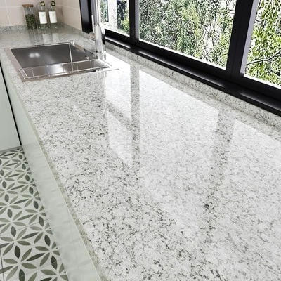 Papel de contacto de granito para encimeras pelar y 15,8&quot; x 78&quot;, gris  Foto 1 de 4