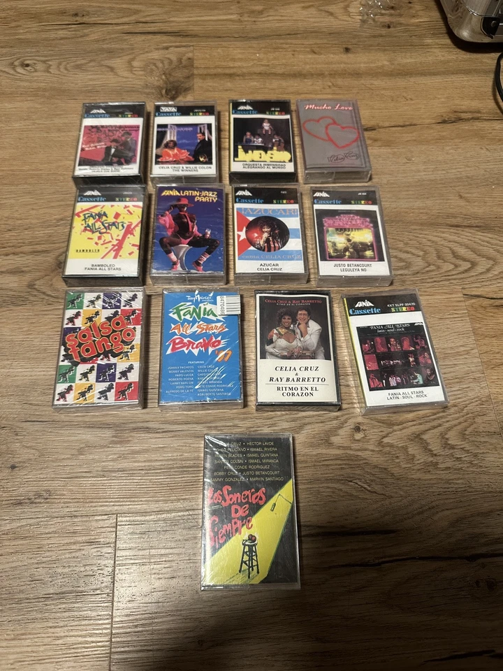 Lot Of (13) Brand New Fania Cassettes ( Salsa, Latino Music) - Image 1 of 3
