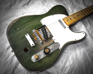 Guitarra Completa Calidad Francis Rossi Early Green Tele Partscaster Hecho a Orden - Imagen 1 de 12