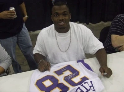 Autografiado/Firmado Adrian Peterson Vikings Montado Recuerdos Roy2007 296 yardas Foto 1 de 4