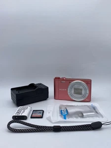 SONY Cyber-shot DSC-WX350 Compact Digital Camera Pink Japanese language only - Picture 1 of 19