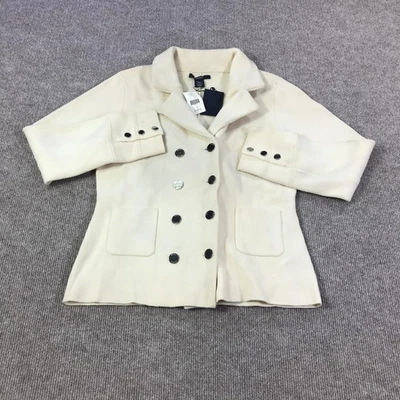 Chaqueta GANT para mujer XL tejida con cáscara de huevo lana cabaña chaquetón de doble botonadura Foto 1 de 4