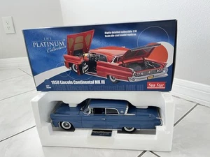 Sun Star 1958 Lincoln Continental MKlll  Blue 1:18 - Picture 1 of 19