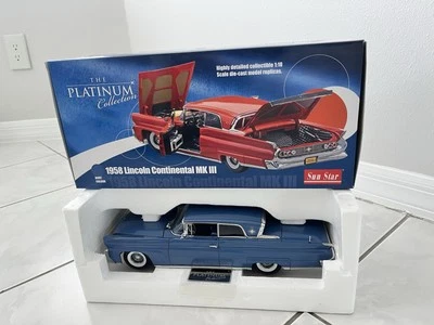 Lincoln Continental MKlll 1958 Sun Star azul 1:18 Foto 1 de 4