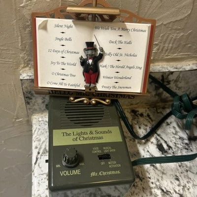 Mr Christmas Lights & Sounds of Christmas Music Box & Light Maestro Raton Works! - Image 1 of 4