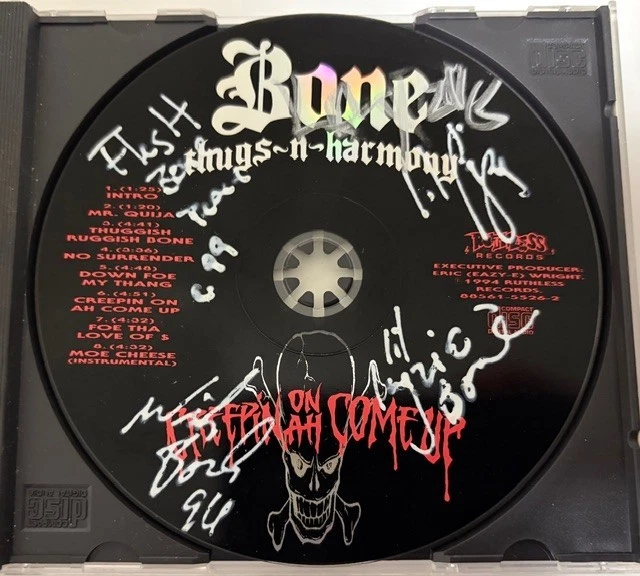 Bone Thugs N Harmony Autographed Signed CD (1996) BIZZY KRAYZIE Bone - ALL 5! Foto 1 de 3