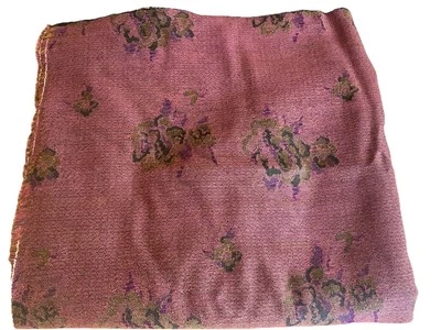 Material de tela de costura tejido floral púrpura lavanda 60x110 2 lb Foto 1 de 3