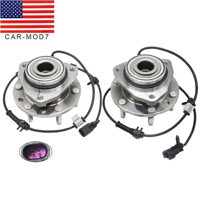 Front Pair (2) Wheel Hub Bearing Assembly For 02-09 GMC Envoy Chevy Trailblazer - Imagem 1 de 4
