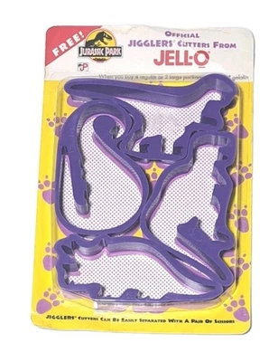 Jell-O Официальный Парк Юрского периода Jigglers Cutters Фиолетовый Динозавр 1994 Печенье Классный - Изображение 1 из 4