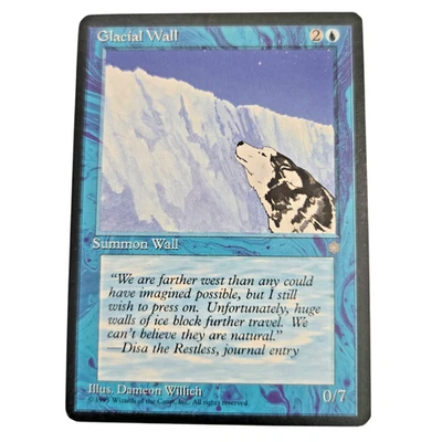 MTG Glacial Wolf Ice Age ICE Uncommon Blue Creature Magic the Gathering LP - Image 1 of 2