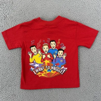 Camisa De Colección The Wiggles Juvenil 2T Roja Manga Corta Quiero Mover Y2K Nueva Con Etiquetas Foto 1 de 4