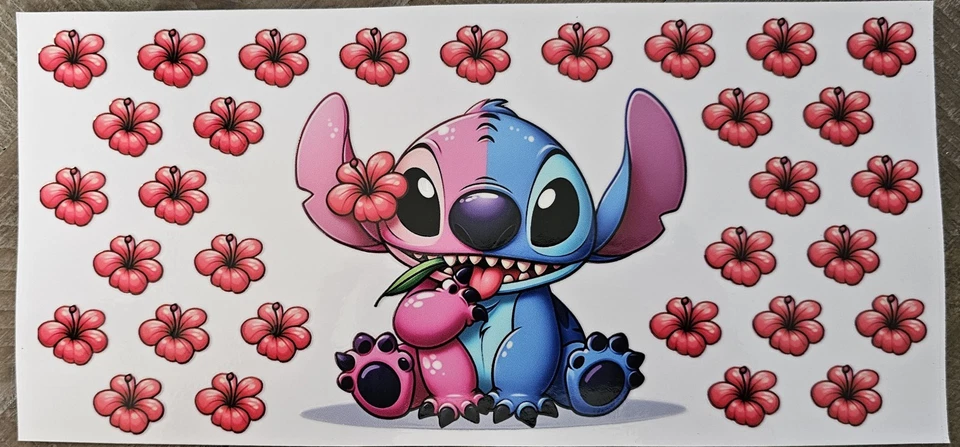 1/2 стежок 1/2 ангел УФ Dtf чашка передачи обертки - Изображение 1 из 1