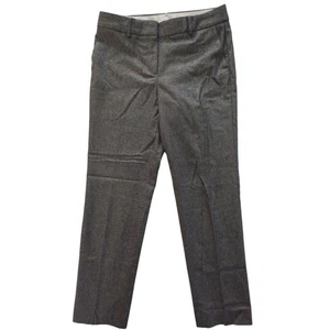 TALBOTS Wool Blend Gray & Silver Sparkle High Waist Straight Pants Womens sz 4P  - Picture 1 of 7