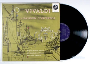 Vivaldi: 4 Bassoon Concertos (1958) Vinyl LP • Virginio Bianchi, Piero Santi - Picture 1 of 2