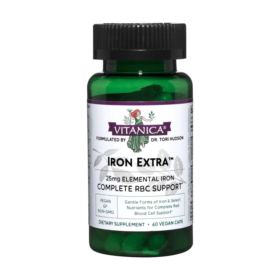Iron Extra Nutritional Supplement For Red Blood Cell Support With Vitamin C 6... - Image 1 of 4