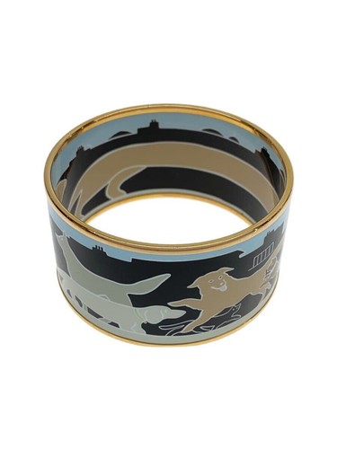 HERMÈS Bracciale HERMES trasparente Esha parigino BLU donna