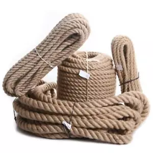 Juteseil Hanfseil Naturhanf Hanf Tau Handlauf Seil 6mm bis 60mm Tauseil Leine - Photo 1/22