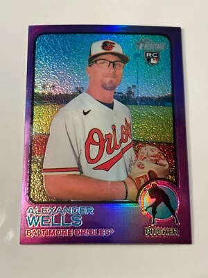 2022 Topps Heritage High Number Chrome Purple Refractor Parallels Pick From List - Image 1 of 4