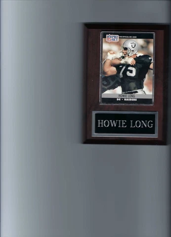 HOWIE LONG PLAQUE OAKLAND RAIDERS LA FOOTBALL NFL   C Cover