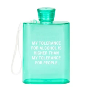 About Face Designs Tolerance Acrylic Flask - Picture 1 of 2