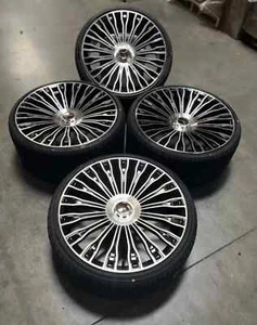 22x9 22x10.5 MERCEDES BENZ WHEELS RIMS TIRES MAYBACH S550 S560 S580 S600 S63 - Picture 1 of 3