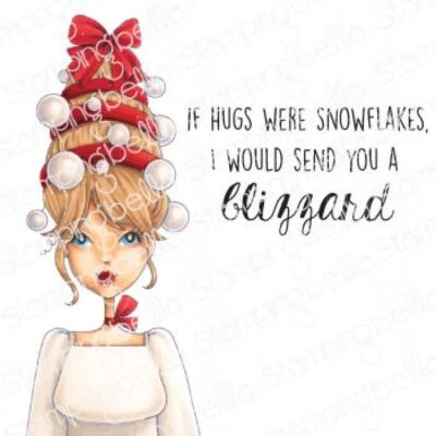 Stamping Bella, Rubber Stamp, MOCHI ORNAMENT GIRL