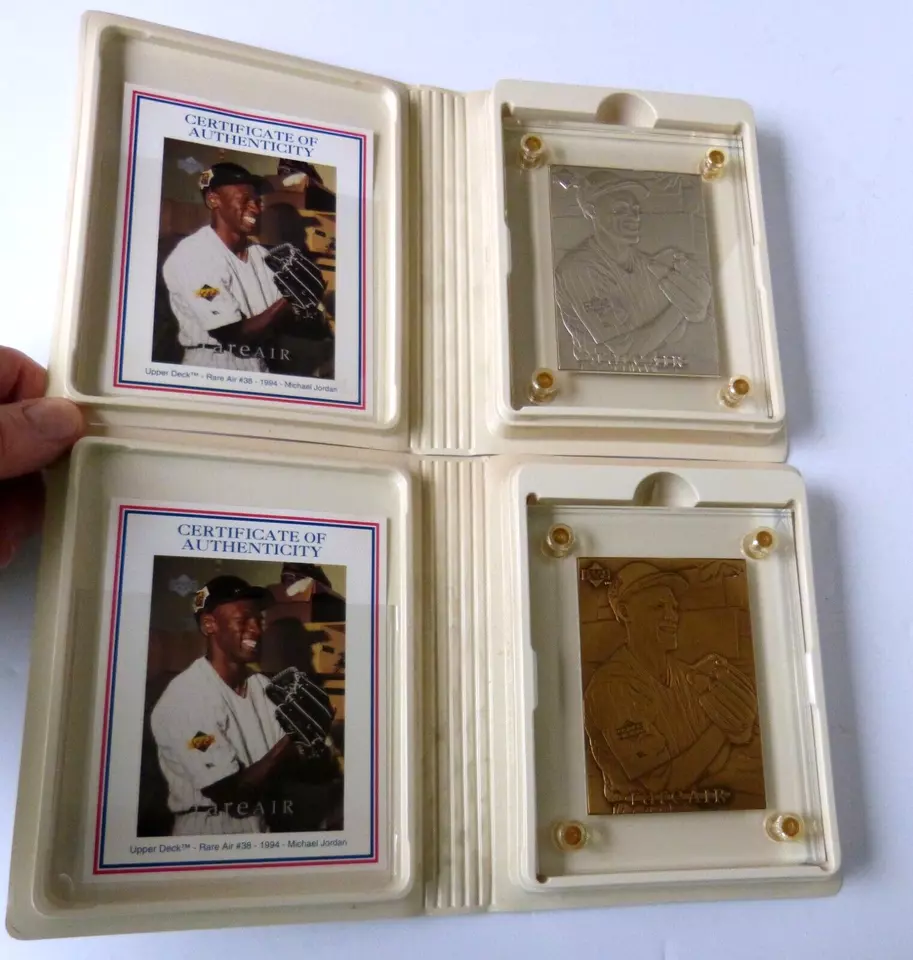 Highland Mint Michael Jordan Silver & Bronze Matching #’s Set Baseball Rare Air - Image 1 of 4