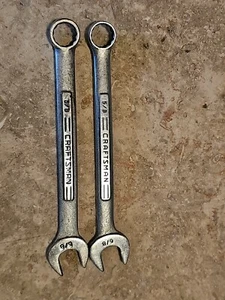 2 Vintage Craftsman 5/8" Combination Wrench 12 Point =vv=  Made in USA v= - Picture 1 of 6