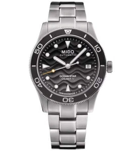Mido Ocean Star 39 Automatic Men's Watch - Stainless Steel, Black Gradient Dial, - Picture 1 of 5